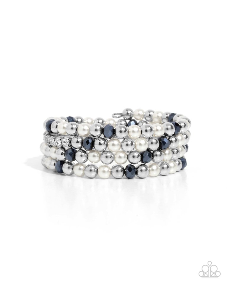 Serene Stack - Blue - Paparazzi Bracelet Image