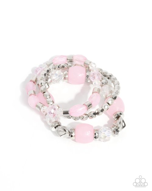 Defaced Dare - Pink - Paparazzi Bracelet Image