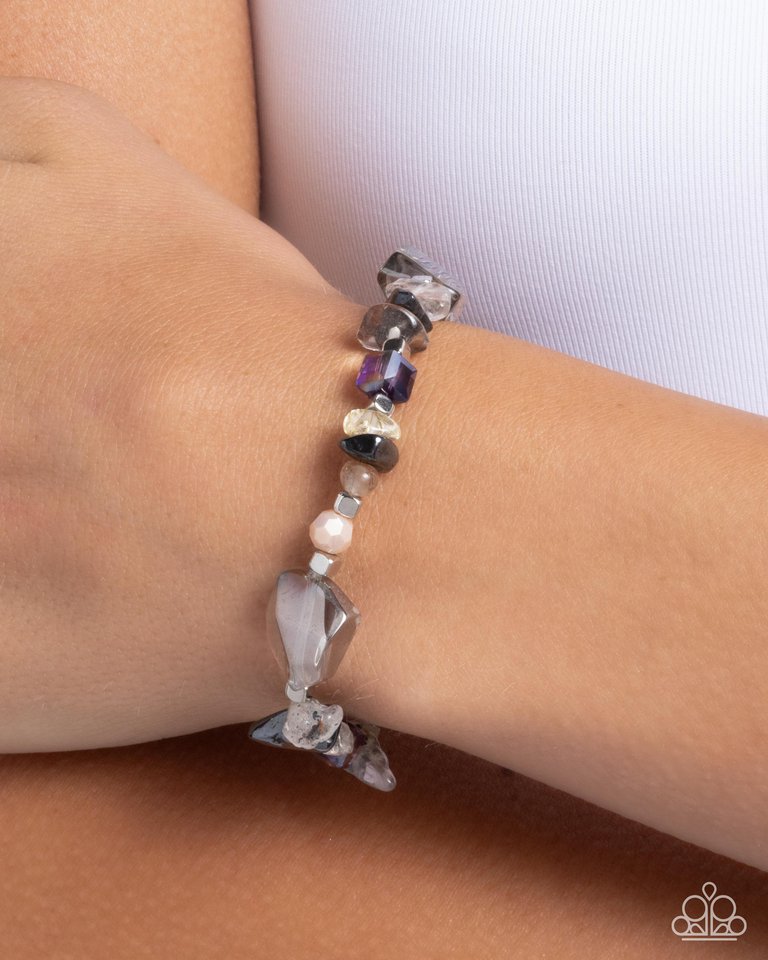 Eclectic Ease - Silver - Paparazzi Bracelet Image