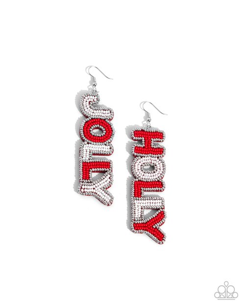 Jolly Holiday - Paparazzi Earring Image