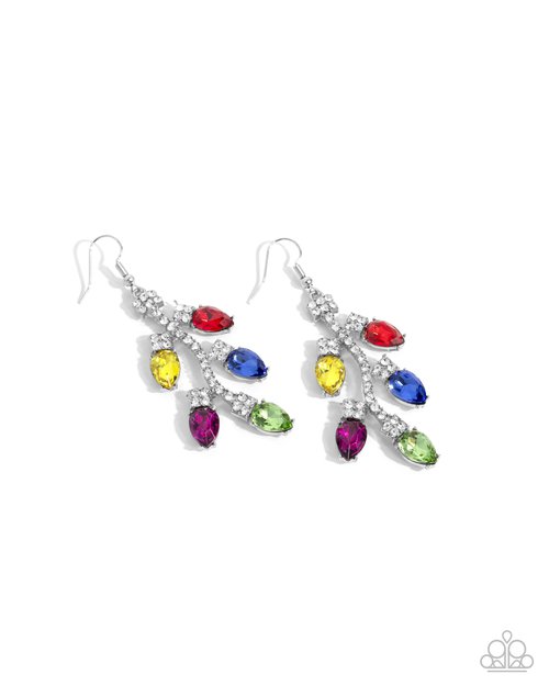 Christmas Lights - Paparazzi Earring Image