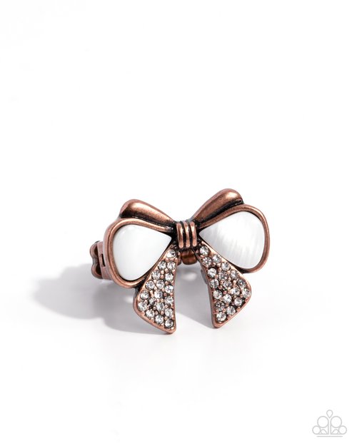 Classy Coquette - Copper - Paparazzi Ring Image