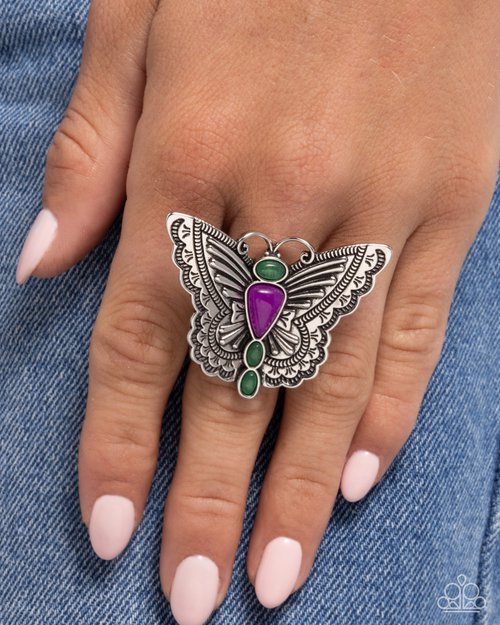 Adolescent Aerial - Purple - Paparazzi Ring Image