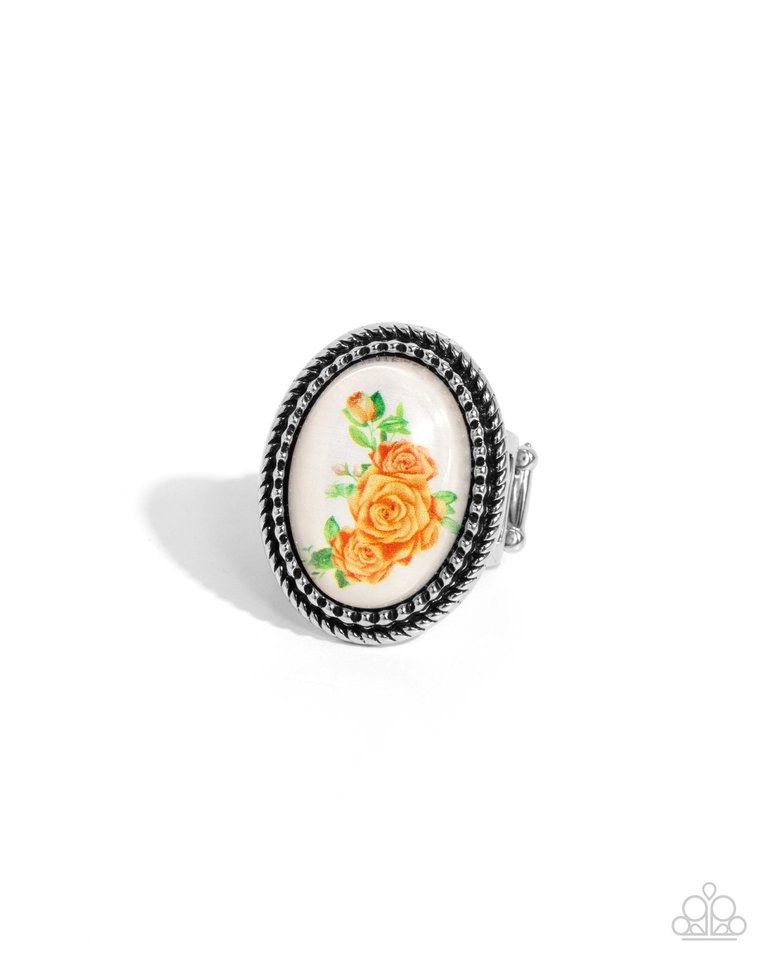 Handmade Heaven - Orange - Paparazzi Ring Image