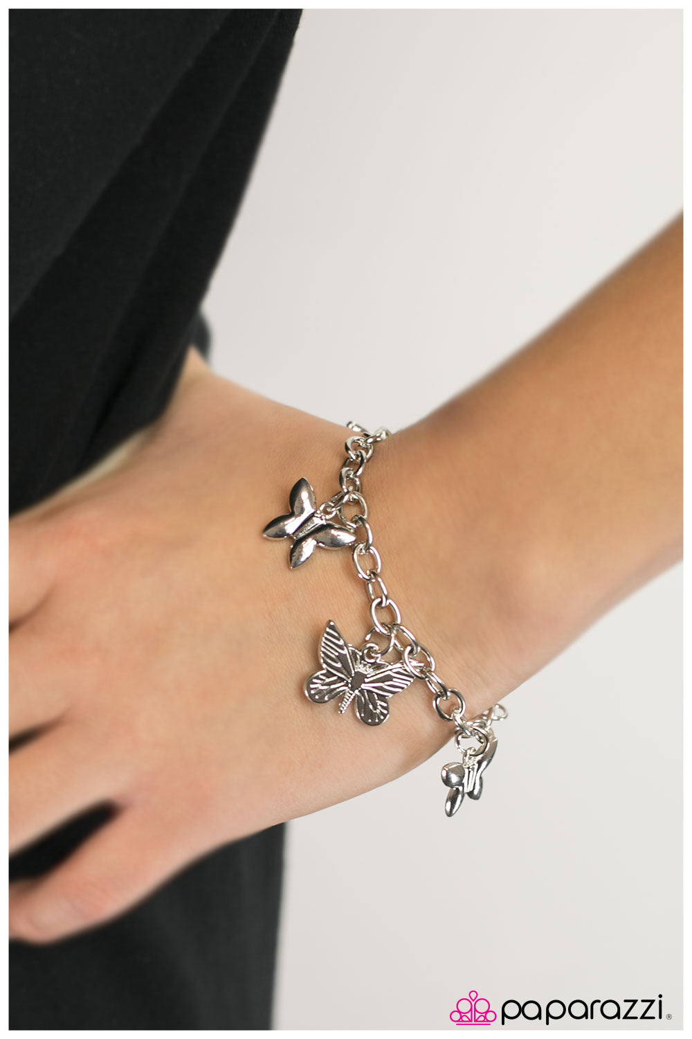 Paparazzi Bracelet ~ Dance of The Butterflies  - Silver