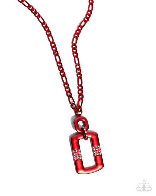 Metallic Movement - Red - Paparazzi Necklace Image