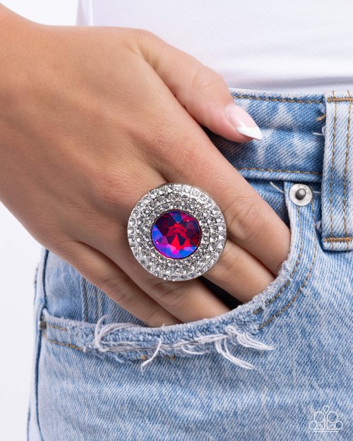 Bedazzled Babe - Pink - Paparazzi Ring Image