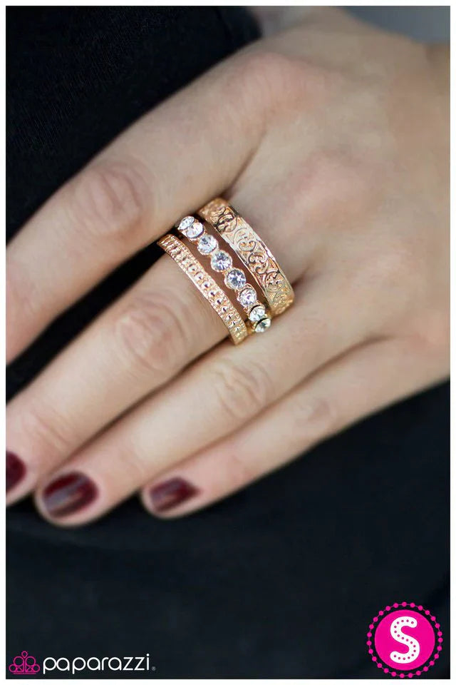 Paparazzi Ring ~ Triple Crown - Gold