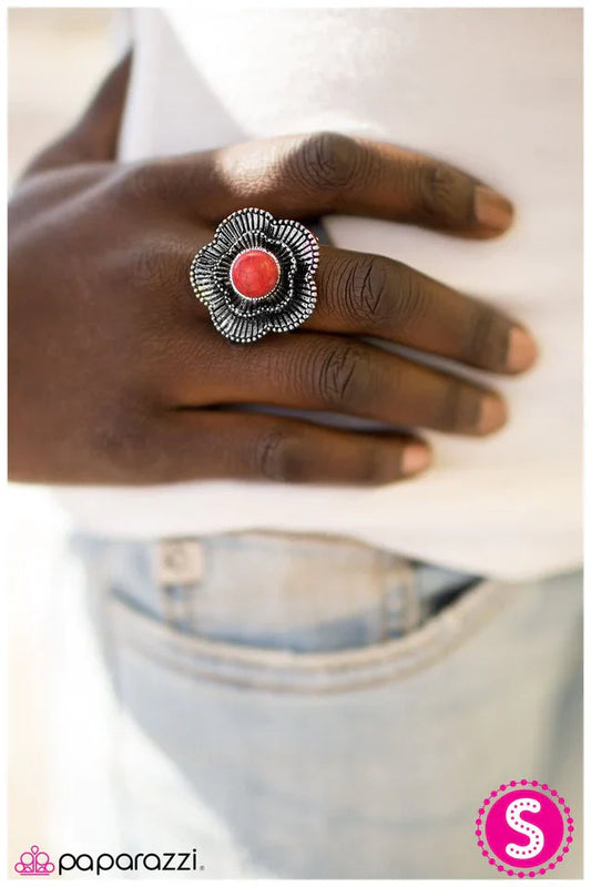 Paparazzi Ring ~ Mojave Poppy - Red