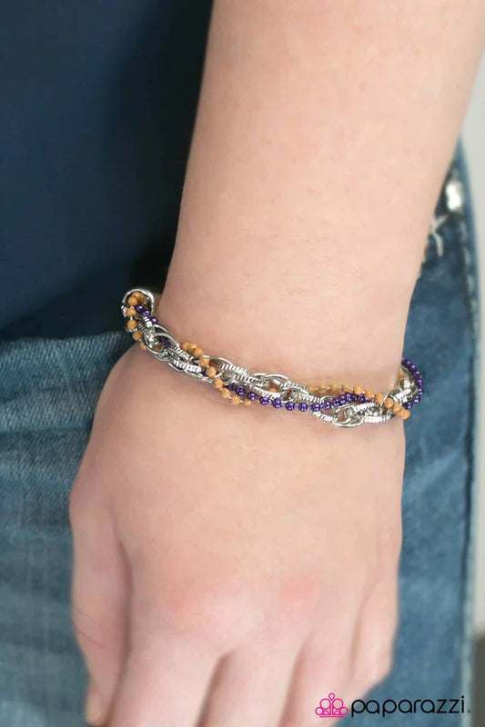 Paparazzi Bracelet ~ Lets Get This Party Started - Purple