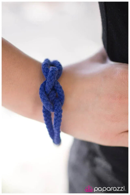 Paparazzi Bracelet ~ KNOT-tical Style - Blue