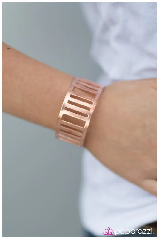 Paparazzi Bracelet ~ Behind Enemy Lines - Copper