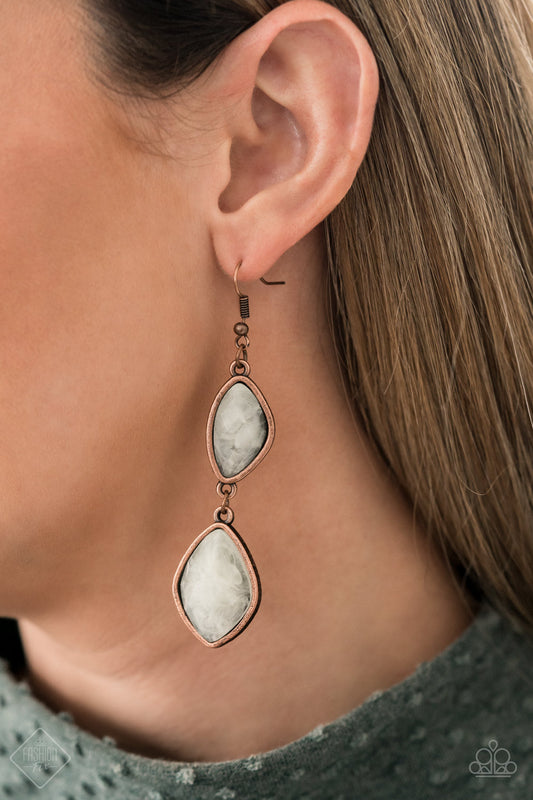 Paparazzi Earring Fashion Fix Jan 2021 ~ The Oracle Has Spoken - Copper