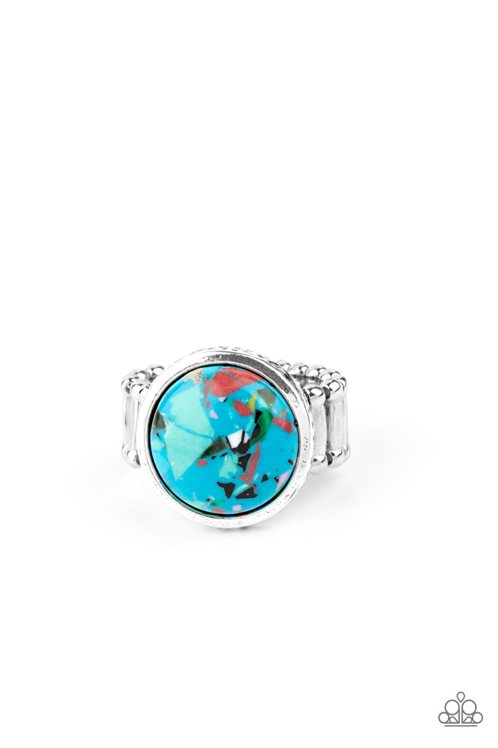 Paparazzi Ring ~ Marble Mosaic - Blue