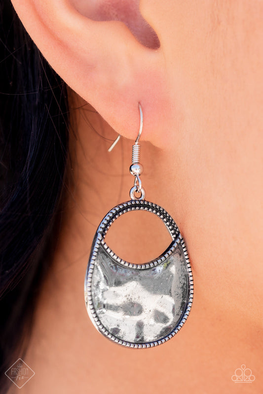 Paparazzi Earrings ~ Rio Rancho Relic - Silver