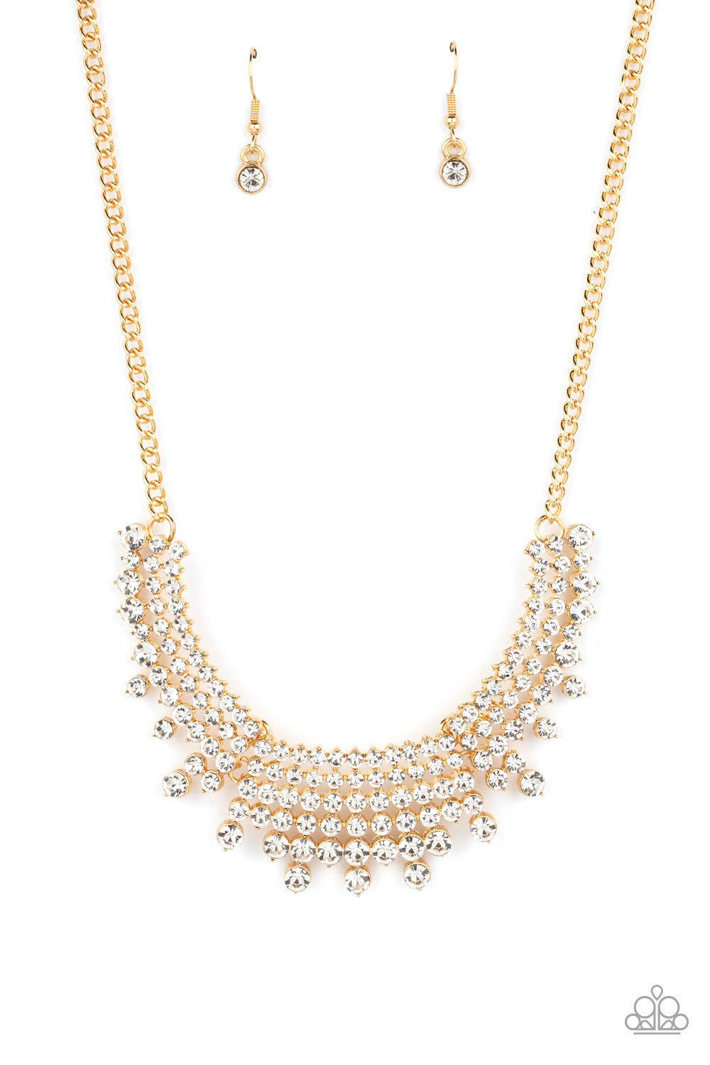 Paparazzi Necklace ~ Shimmering Song - Gold