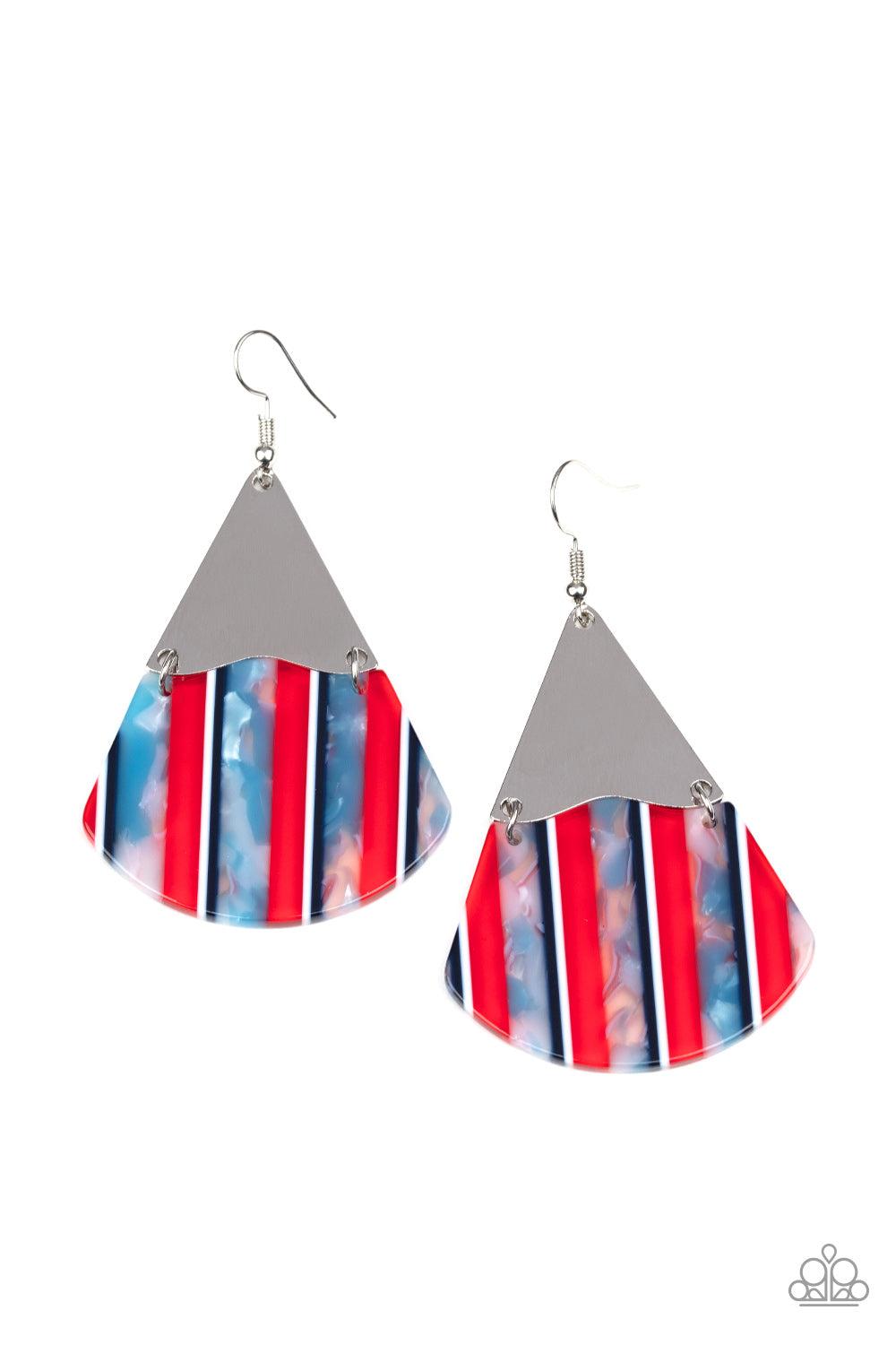 Paparazzi Earrings ~ Social Animal - Red