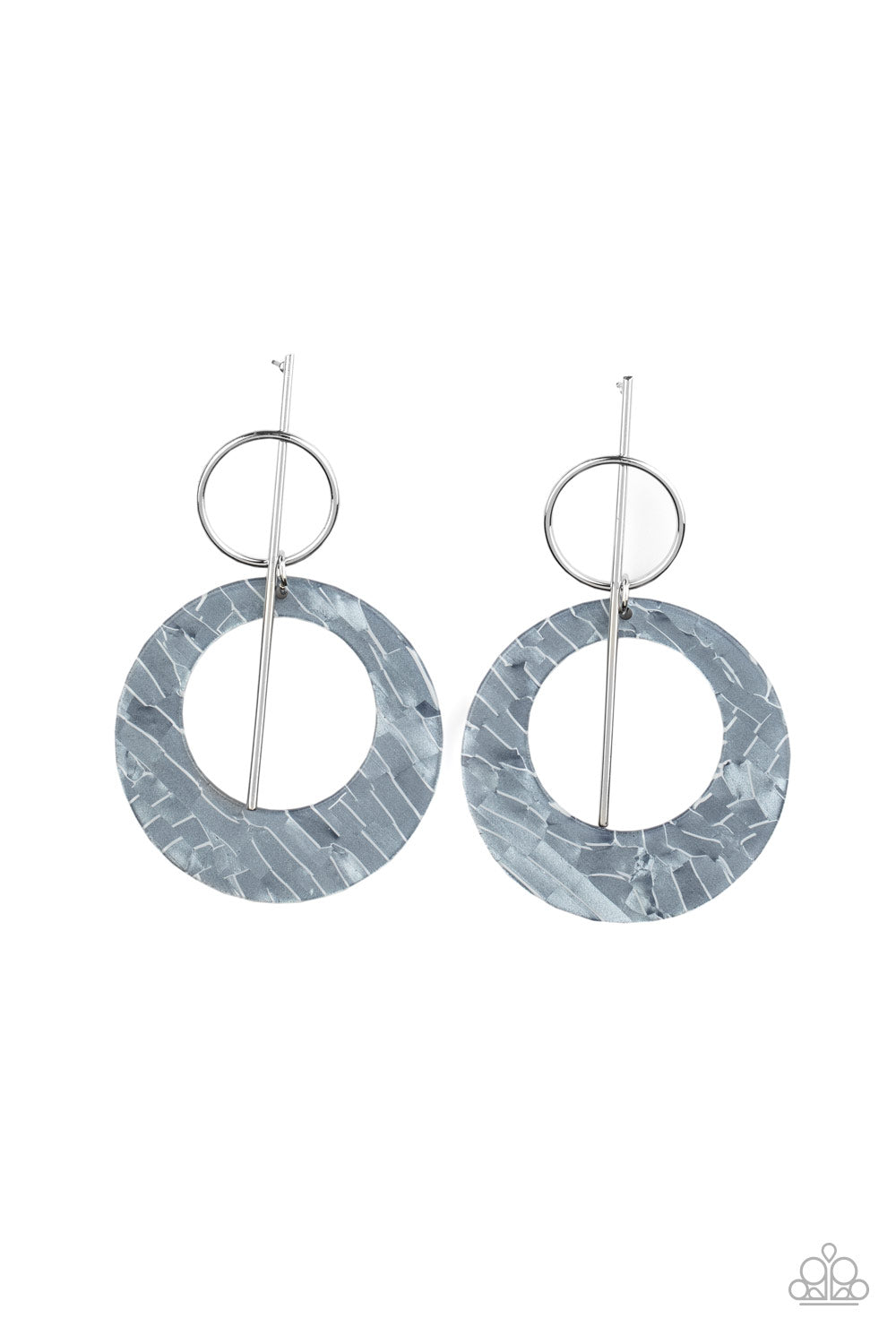 Paparazzi Earrings - Stellar Stylist - Silver