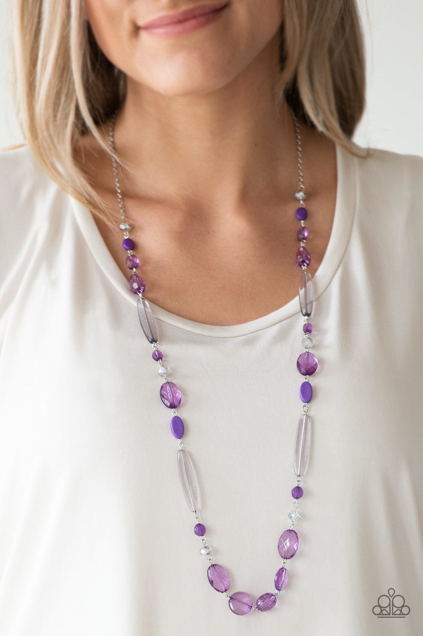 Paparazzi Necklace ~ Quite Quintessence - Purple