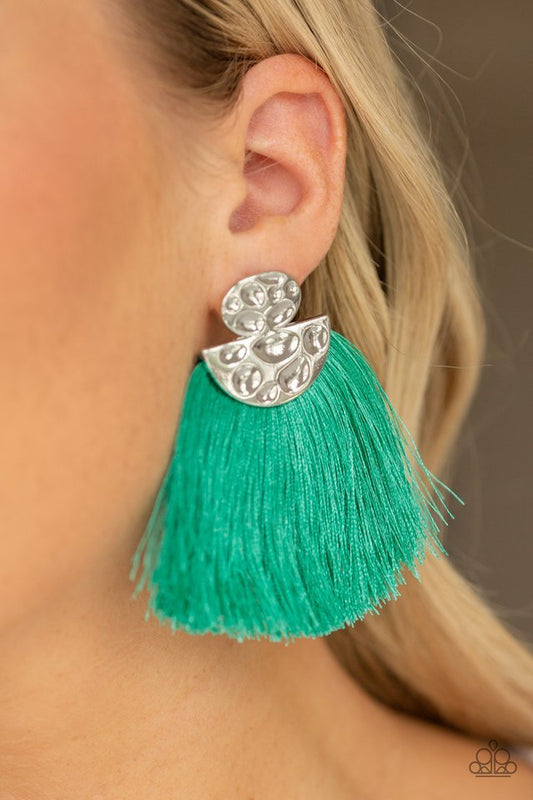 Paparazzi Earring ~ Make Some PLUME - Green