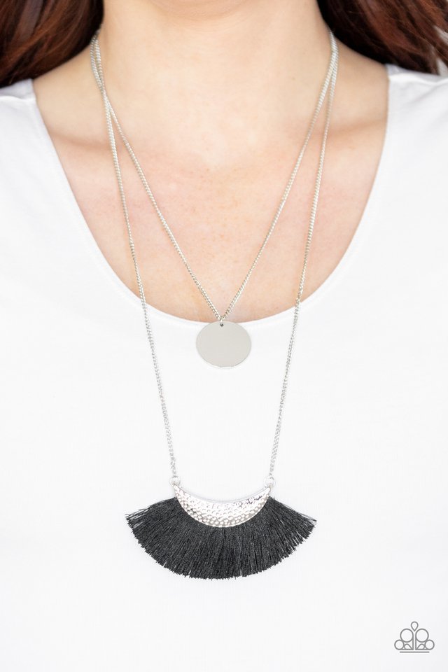 Paparazzi Necklace ~ Tassel Temptation - Black