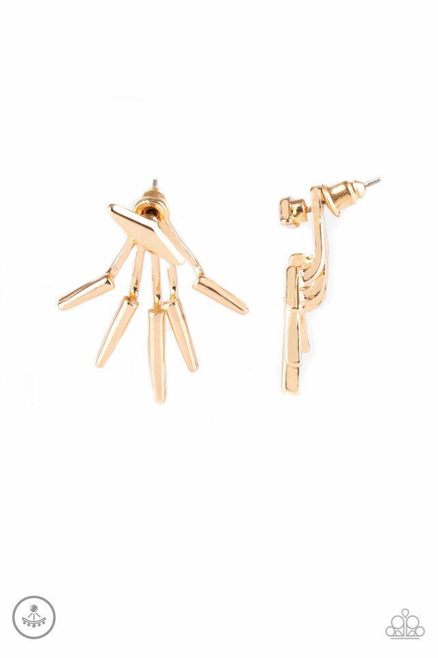 Paparazzi Earrings - Extra Electric - Gold