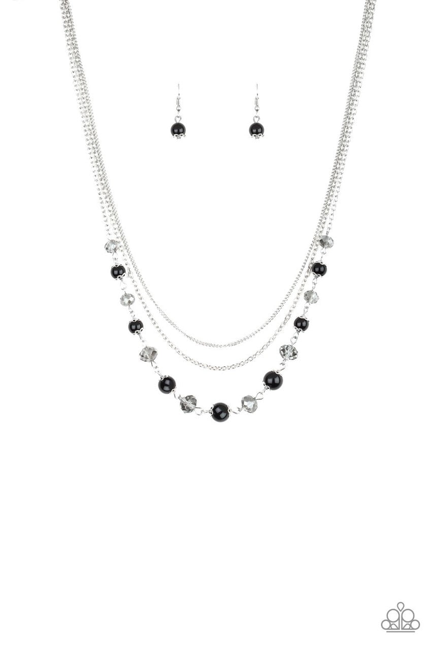 Paparazzi Necklace ~ Tour de Demure - Black