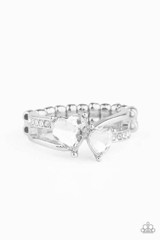 Paparazzi Ring ~ Always Adored - White