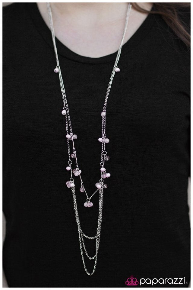 Paparazzi Necklace - Air of Sophistication - Pink