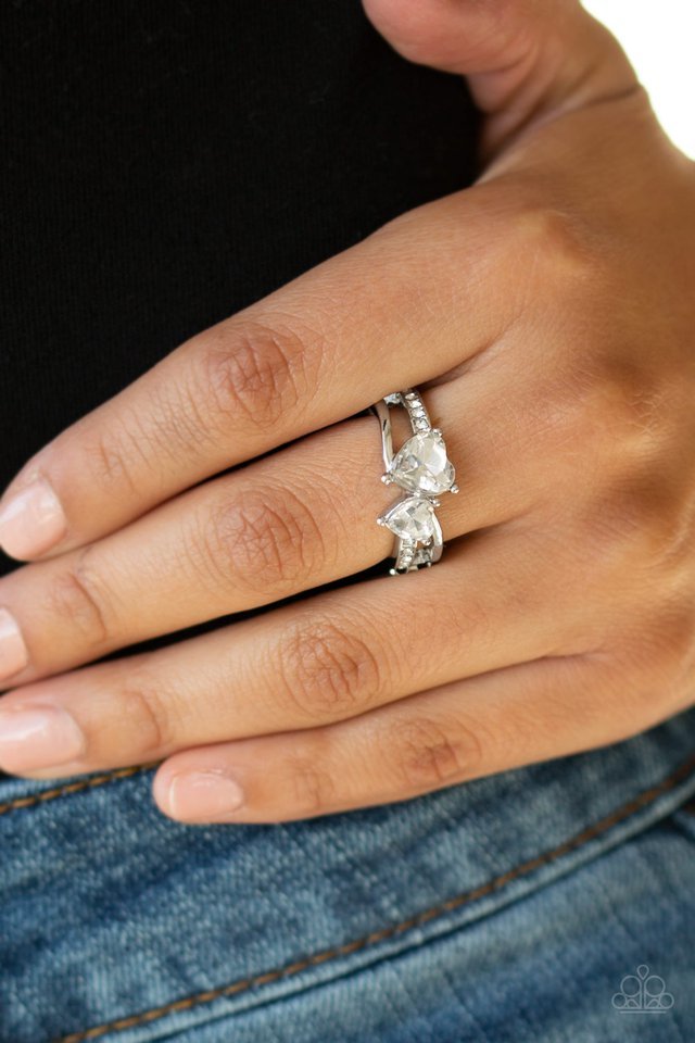 Paparazzi Ring ~ Always Adored - White