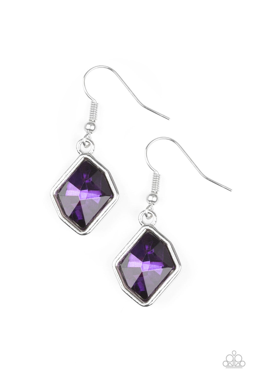 Paparazzi Earring ~ Glow It Up - Purple