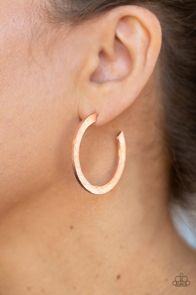 HAUTE Glam - Copper - Paparazzi Earring Image