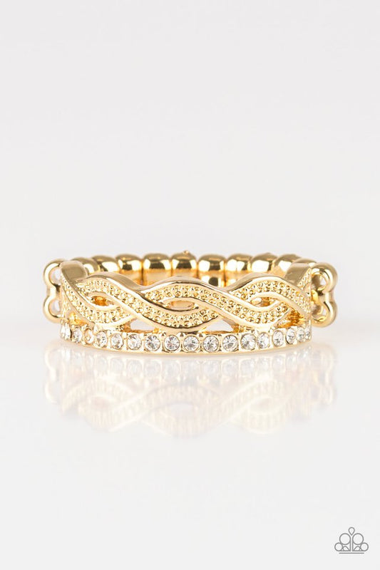 Unstoppable Shine - Gold - Paparazzi Ring Image
