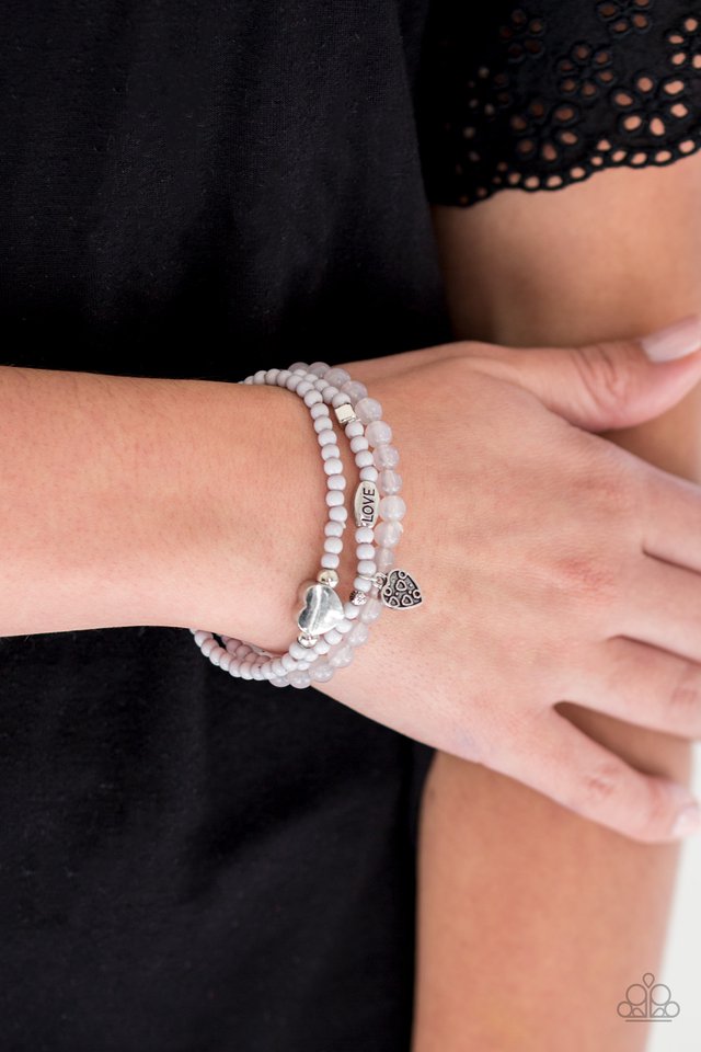 Really Romantic - Silver - Paparazzi Bracelet Image