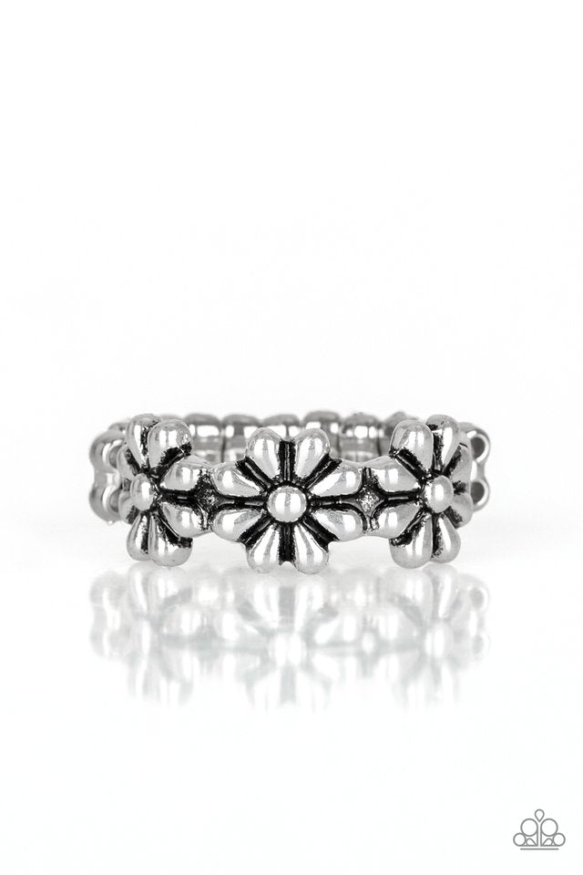 Daisy Dapper - Silver - Paparazzi Ring Image