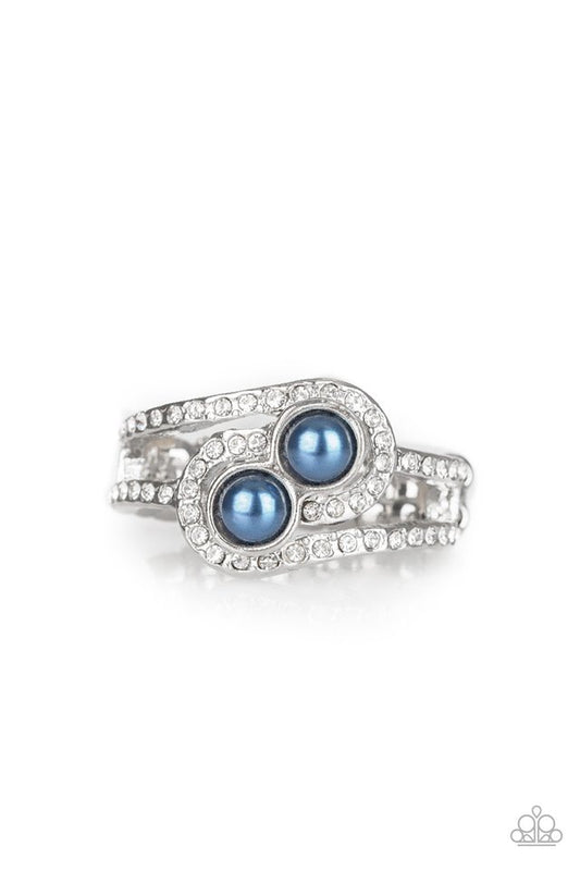 Collect Up Front - Blue - Paparazzi Ring Image