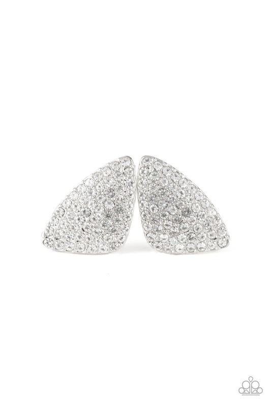 Paparazzi Earring ~ Supreme Sheen - White