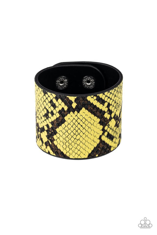 The Rest Is HISS-tory - Yellow - Paparazzi Bracelet Image