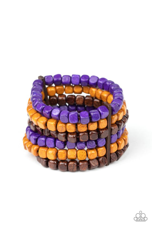 Tropical Tundra - Purple - Paparazzi Bracelet Image