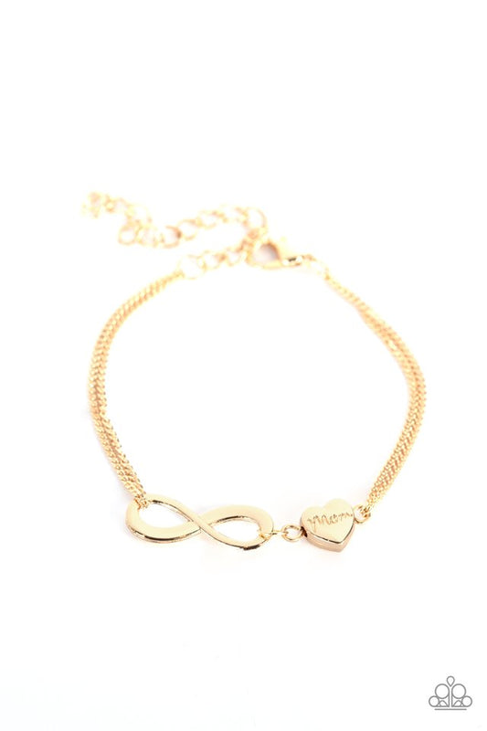 Purest Love - Gold - Paparazzi Bracelet Image