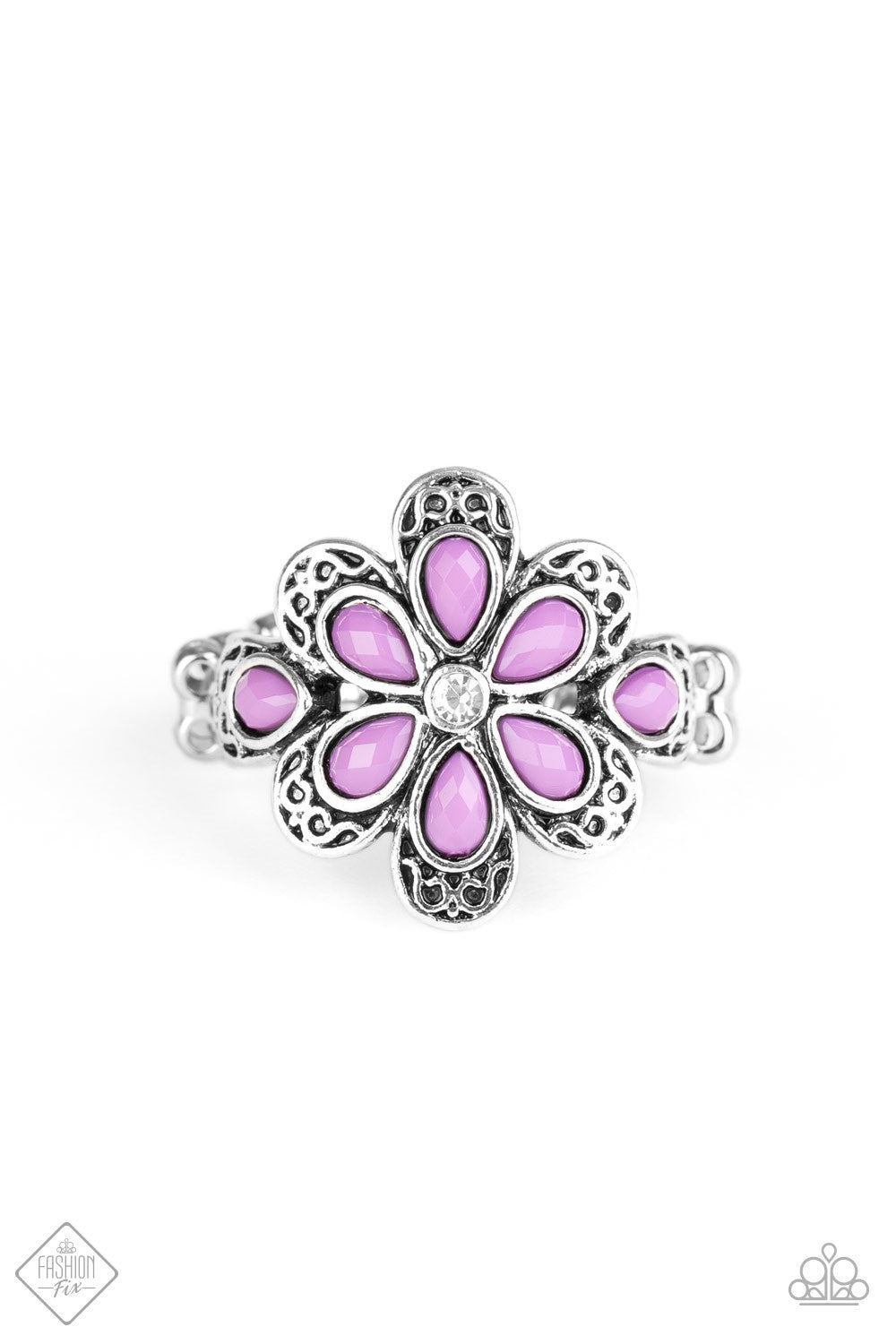 Paparazzi Ring ~ Fruity Florals - Purple