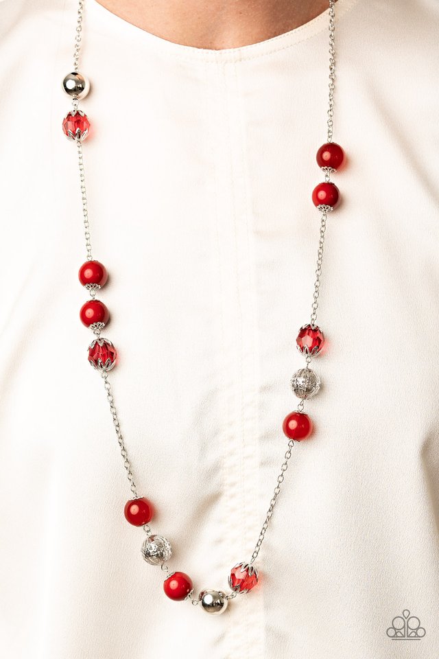 Fruity Fashion - Red - Paparazzi Necklace Image