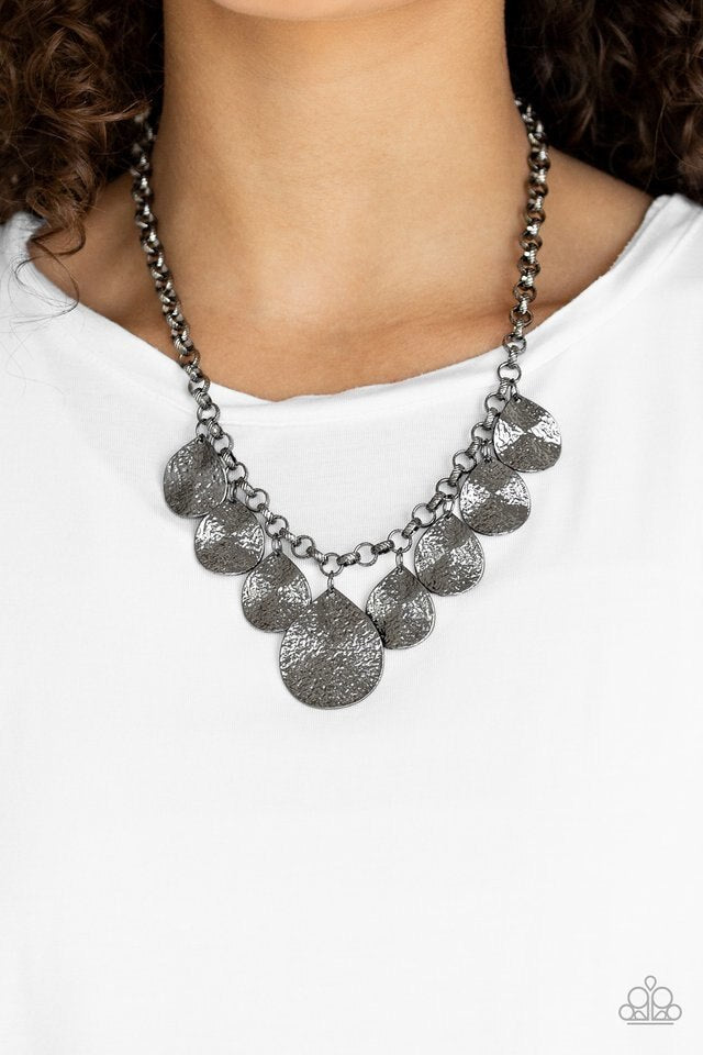 Paparazzi Necklace ~ Texture Storm - Black