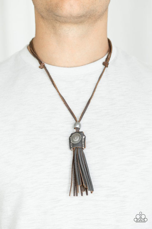 Paparazzi Necklace ~ Old Town Road - Brown