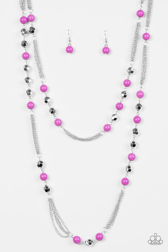 Paparazzi Necklace - Beautifully Bodacious - Purple