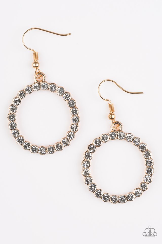 Paparazzi Earrings - Bubblicious - Gold