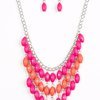 Paparazzi Necklace - Delhi Diva - Pink