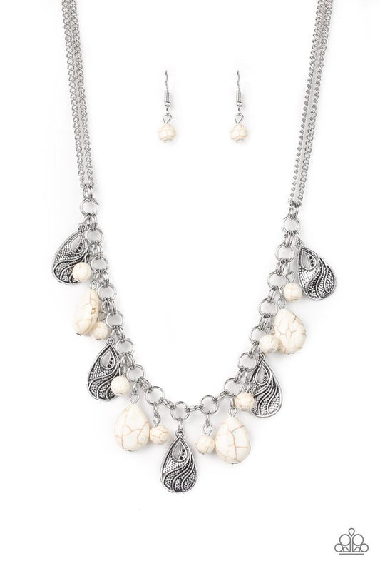 Paparazzi Necklace ~ Terra Tranquility - White