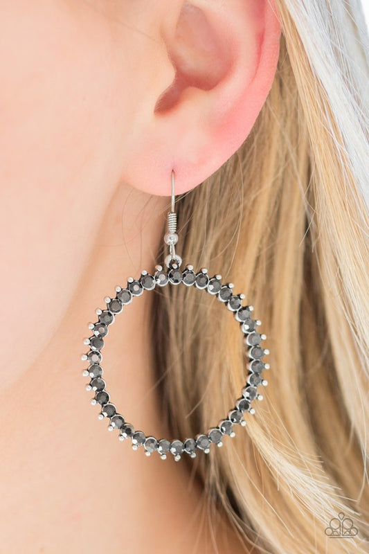 Paparazzi Earring ~ Spark Their Attention - Silver