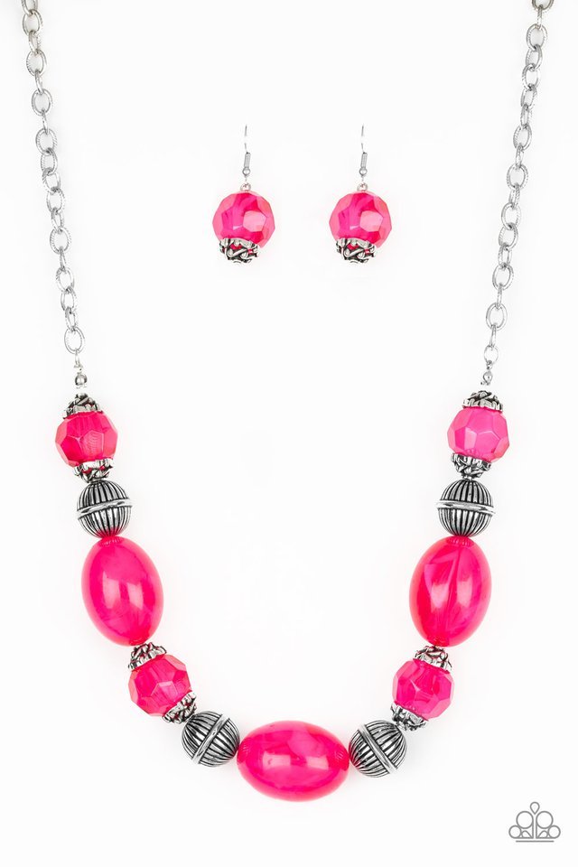 Paparazzi Necklace ~ Ice Melt - Pink